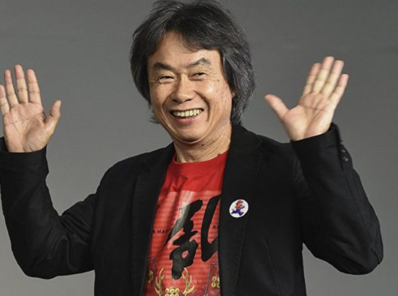Miyamoto Raising his Hands