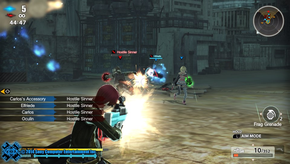 Freedom Wars Third Person Shooter