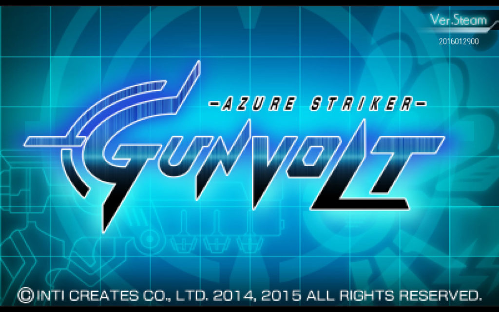 Azure Striker Gunvolt Title Screen