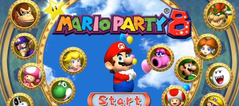 Mario Party 8 Title Screen