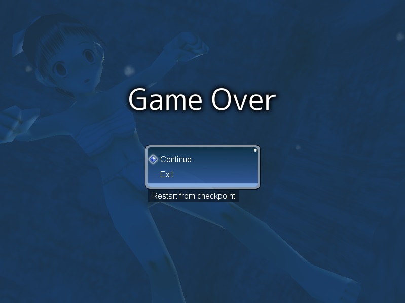 Game Over Screen
