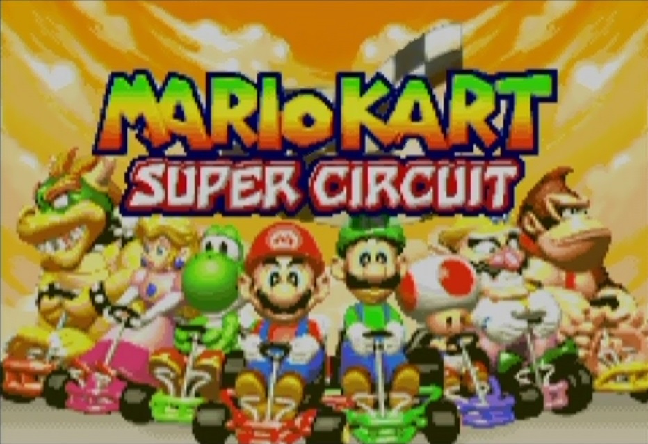 Mario Kart Super Circuit Title Screen
