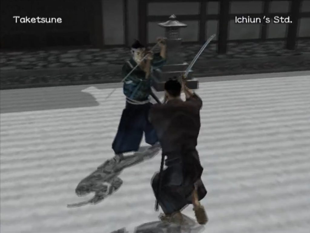 Two Samurai Battling
