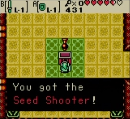 Link obtains the Seed Shooter