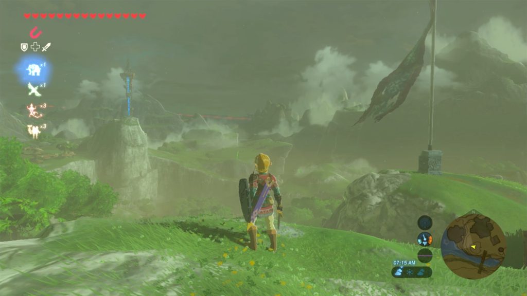Link Overlooking the Overworld
