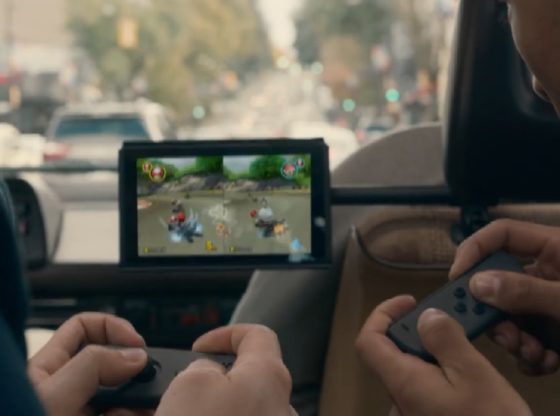 Playing with Joycons in Car Horizontally