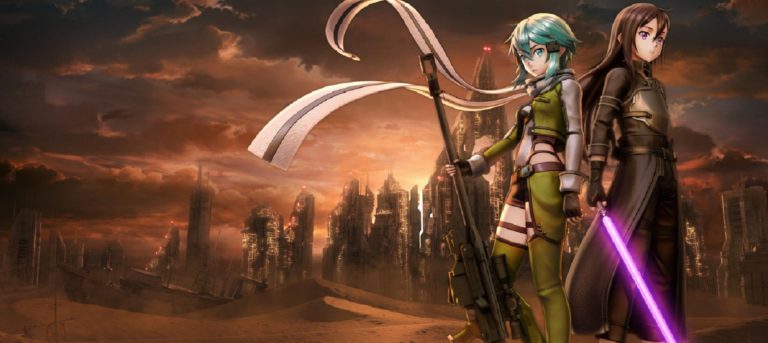 Sinon and Kirito Promo Art