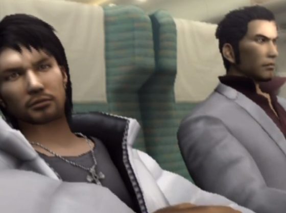 Kazuma and Daigo on a Train