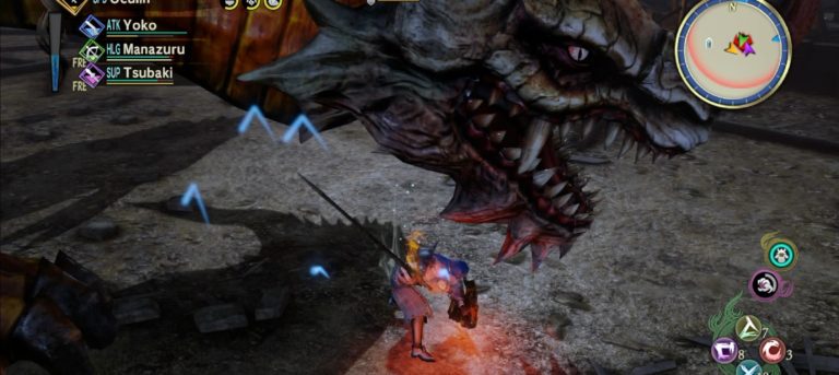 Slashing a Dragon Head