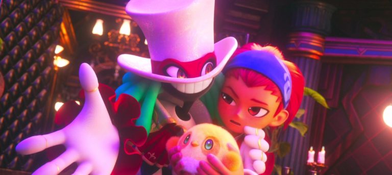 Balan Wonderworld Screenshot of Balan Smiling at Leo